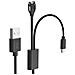 Cavo Ricarica Da Usb A Garmin Fenix + Usb-c Nylon Intrecciato 1 Metro, Nero - Foto miniatura 3