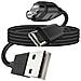 Cavo Ricarica Da Usb A Garmin Fenix + Usb-c Nylon Intrecciato 1 Metro, Nero - Foto miniatura 1