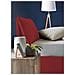 Letto Singolo Luna, Letto Contenitore Con Rivestimento In Tessuto, 100% Made In Italy, Apertura Laterale, Adatto Per Materasso Cm 80x190, Rosso - Foto miniatura 4
