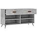 Panca Porta Scarpe Grigio Cemento 102x35x55cm Legno Multistrato - Foto miniatura 5