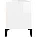 Mobile Porta Tv Bianco Lucido 100x34,5x44,5cm Legno Multistrato - Foto miniatura 7