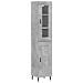 Credenza Grigio Cemento 34,5x34x180 Cm In Legno Multistrato - Foto miniatura 2