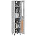 Credenza Grigio Cemento 34,5x34x180 Cm In Legno Multistrato - Foto miniatura 3