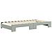 Divano Letto Estraibile Cassetti Grigio Chiaro 100x200 Velluto - Foto miniatura 7