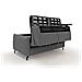 Scarlet Divano Letto Lineare Impermeabile T19 Antracite - Foto miniatura 5