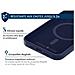 Cover Rinforzata In Silicone Compatibile Magsafe Per Iphone 15 Pro Max, Blu Marine - Foto miniatura 3