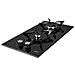 Piano cottura in vetro 2 fuochi 30 cm colore nero - Foto miniatura 1