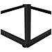 Tavolino Legno Scuro E Vetro Nero 43 X 43 Cm Mauk - Foto miniatura 4