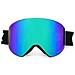 Maschera Apex Magnet Ski Snowboard Goggles Verde A Specchio /argento - Foto miniatura 2