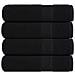 Asciugamani 4 Pz Neri 50x100 Cm 360 G /m 100% Cotone - Foto miniatura 1