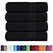 Asciugamani 4 Pz Neri 50x100 Cm 360 G /m 100% Cotone - Foto miniatura 2