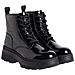 Chunky Combat Laceup Boot Triple Black Stivaletti Sintetico Scarpe Donna Nero Eu 40, Yw0yw01265 0gt - Foto miniatura 2