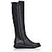 Black Casual Closed Boots Stivaletti Pelle Scarpe Donna Nero Eu 39, D3975-01 - Foto miniatura 3