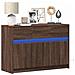 Mobile Porta TV con LED Rovere Marrone 91x34x61 cm Truciolato - Foto miniatura 2