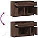 Mobile Porta TV con LED Rovere Marrone 91x34x61 cm Truciolato - Foto miniatura 3