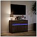 Mobile Porta TV con LED Rovere Marrone 91x34x61 cm Truciolato - Foto miniatura 4