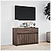 Mobile Porta TV con LED Rovere Marrone 91x34x61 cm Truciolato - Foto miniatura 6