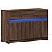 Mobile Porta TV con LED Rovere Marrone 91x34x61 cm Truciolato - Foto miniatura 10