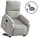 Lusso Casadino -  Poltrona A Rialzo Reclinante Elettrica Grigio Chiaro Microfibra - Foto miniatura 1