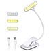 Lampada A Clip Per Libri: Luce Da Lettura Led Portatile White - Foto miniatura 2