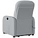 Poltrona Alzapersona Massaggi Reclinabile Grigio Chiaro Tessuto - Foto miniatura 7