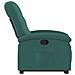 Poltrona Alzapersona Reclinabile Verde Scuro in Tessuto - Foto miniatura 9