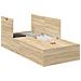 Struttura letto contenitore in Rovere Sonoma 75x190 cm in Legno ingegnerizzato - Foto miniatura 1