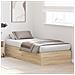 Struttura letto contenitore in Rovere Sonoma 75x190 cm in Legno ingegnerizzato - Foto miniatura 5