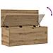 Scatola portaoggetti  in rovere artigianale 90x35x35 cm in legno - Foto miniatura 9