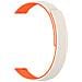 Cinturino Magnetico A Righe In Silicone Compatibile Con Xiaomi Mi 10 - 12mm White+orange - Foto miniatura 2