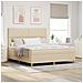 Letto a molle con materasso Crema 180 x 200 cm Tessuto - Foto miniatura 2