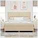 Letto a molle con materasso Crema 180 x 200 cm Tessuto - Foto miniatura 5