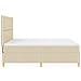 Letto a molle con materasso Crema 180 x 200 cm Tessuto - Foto miniatura 9