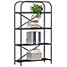 Libreria Rovere nero 80 x 30 x 146 cm Legno multistrato - Foto miniatura 3