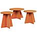 Tavolino da salotto 3 pcs Cera marrone 49 x 49 x 30 cm - Foto miniatura 1