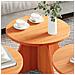 Tavolino da salotto 3 pcs Cera marrone 49 x 49 x 30 cm - Foto miniatura 4