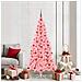 Albero di Natale con 300 LED con supporto Rosa 210 cm PVC - Foto miniatura 2