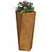 Fioriera 2 pcs Ruggine 30 x 30 x 75 cm - Foto miniatura 3