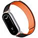 Cinturino Magnetico In Pelle Kona Bicolore Compatibile Con Xiaomi Mi Band 8/9/10 Black Orange - Foto miniatura 2
