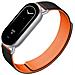 Cinturino Magnetico In Pelle Kona Bicolore Compatibile Con Xiaomi Mi Band 8/9/10 Black Orange - Foto miniatura 3