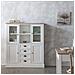 Vetrina In Legno Bianco 115x35x130,5h - Foto miniatura 2
