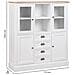Vetrina In Legno Bianco 115x35x130,5h - Foto miniatura 4