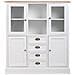 Vetrina In Legno Bianco 115x35x130,5h - Foto miniatura 5