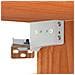 Armadietto a muro Marrone cerato 80 x 30 x 30 cm Pino massello - Foto miniatura 9