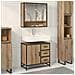 Set di mobili per il bagno con porta 2 pcs Rovere artigianale - Foto miniatura 2