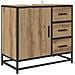 Set di mobili per il bagno con porta 2 pcs Rovere artigianale - Foto miniatura 6
