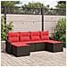 Set di divani 6 pz Marrone polyrattan - Foto miniatura 2