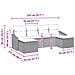 Set di divani 6 pz Marrone polyrattan - Foto miniatura 4