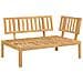 Set di divani 4 pz Antracite Legno di Acacia Massello - Foto miniatura 2