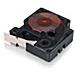 Nastro in Vinile per Etichettatrice Formato 12 mm x 5.5 m Nero su Arancione - Foto miniatura 6